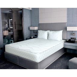 Saltea SuperOrtopedica Green Future Hotel Line Memory Pocket iSomn 90x200 cm, 7 zone, memory foam, arcuri invelite, 30 cm, anatomica, medie, husa antialergica
