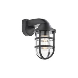 Aplică de exterior CAGE 1xE27/28W/230V IP44 neagră Redo 90207