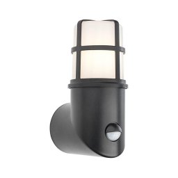 Aplică de exterior cu senzor TRITON 1xE27/28W/230V IP54 neagră Redo 90201
