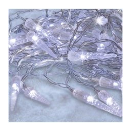 Instalație LED de Crăciun de exterior Brilagi 50xLED/8 funcții/3xAA 8m IP44 alb rece