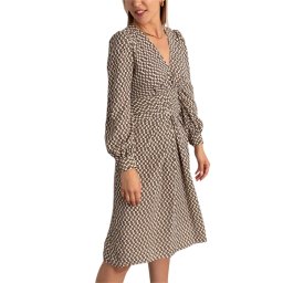 DIANE VON FURSTENBERG Rochie Dvf Myla Dress DVFDL3Q001LOGOI B2355 dvf logo ivory