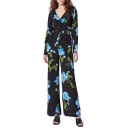 DIANE VON FURSTENBERG Salopetă Dvf Gulio Jumpsuit DVFPJ3Q006AFLBK B2329 august floral large black