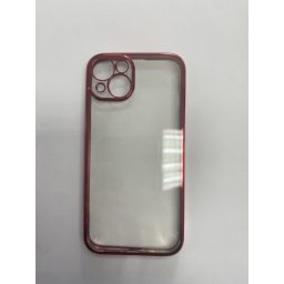 Husa iPhone 13 6.1 Silicon Clear Red