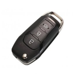 Cheie auto completa compatibila Ford Transit 2015+ Focus 2015+ 3 butoane Hitag Pro Chip 434 MHz lama HU101