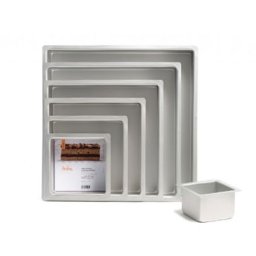 Tava Patrata Margini Drepte, 35 x 35 x H 10 cm, Aluminiu Anodizat