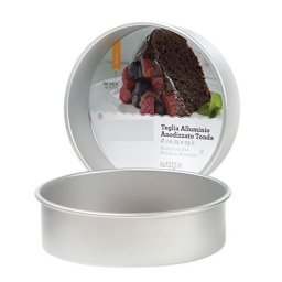 Tava Rotunda Margini Drepte, O 30 x H 7.5 cm, Aluminiu Anodizat