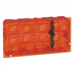 Doza incastrata 2 x 10 module, 50mm adancime, 284 x 142mm, Legrand Mosaic 080128