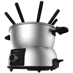 Set fondue electric Cecotec Fun GourmetFondue 1000 W, termostat reglabil ,1.6 litri, 8 furculite