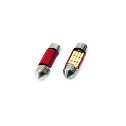Set becuri auto cu LED CANBUS sofit C5W 12 SMD 31mm Alb 12/24V