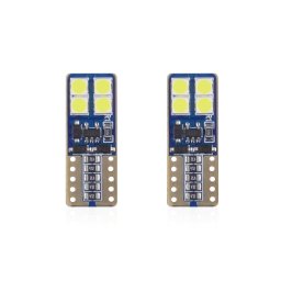 Set becuri auto cu LED CANBUS T10e W5W 8 SMD Alb 12/24V