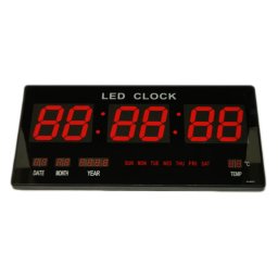 Ceas digital de perete VST-4622, afisaj rosu
