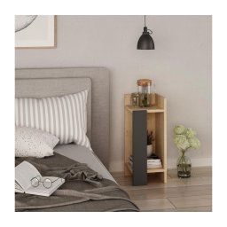 Noptieră ELOS 60x25 cm maro/antracit