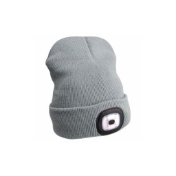 Extol - Căciulă cu lanternă frontală și încărcare USB, 300 mAh, gri, mărime UNI