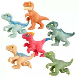 Set mini figurine extensibile Goo Jit Zu: Jurassic World - 6 buc.