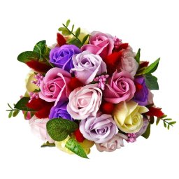 Buchet flori de sapun si accesorii - FEIS011