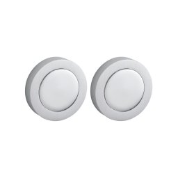 Pereche de rozete ø 50 mm pentru baie, finisaj crom satinat, THIRARD