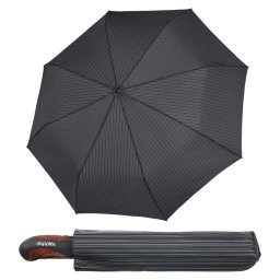 Umbrela de ploaie, mari, Doppler Business XM, negru dungi gri
