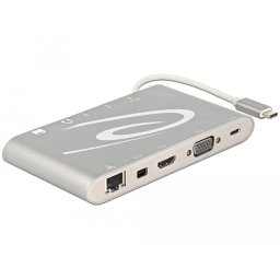 USB Type C Port Replicator (HDMI,VGA.LAN,3x USB 3.0,USB C,mini DP)4K 30H