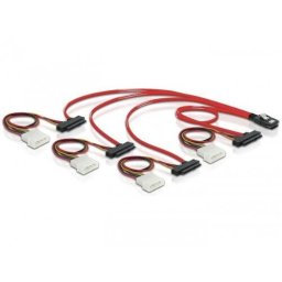 Delock mSAS 36pin -> 4x SAS 29pin 0,50m
