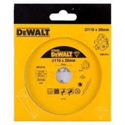 Disc Extreme Diamantat DeWalt DT3715, 110 mm x 20 mm, Pentru Produse Ceramice, Granit si Marmura