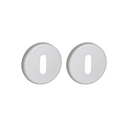 Pereche de rozete CANPOPEE/LADA ø 50 cu orificiu pentru cheie, finisaj argintiu F1, THIRARD