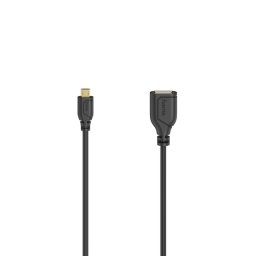 Flexi-Slim" Micro-USB-OTG Cable, USB 2.0, 480 Mbit/s, 0.15 m