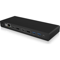 ICY BOX IB-DK2245AC, docking station (gray, USB-C, HDMI, DisplayPort)