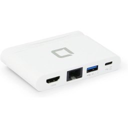 DICOTA USB-C Portable Docking 4-in-1 with HDMI, docking station (white)