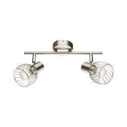 Spot TEXAS 2xE14/40W/230V crom mat Globo 54809-2
