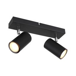Globo 57911-2B - Spot ROBBY 2xGU10/35W/230V negru