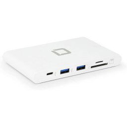 Dicota USB-C Portable Docking 9-in-1 with HDMI, docking station (white)