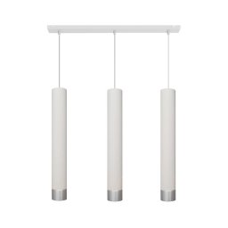 Lustr LED TUBA 3xGU10/4,8W/230V alb/luciu crom