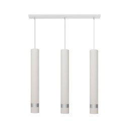 Lustr LED TUBA 3xGU10/4,8W/230V alb/luciu crom