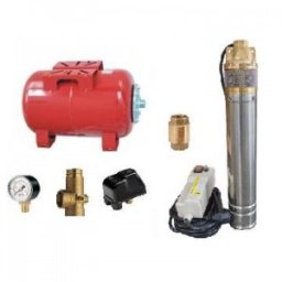 Pompa submersibila apa curata IBO 4 SKM 150 in sistem hidrofor