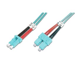 DIGITUS DK-2532-01/3 Fiber Optic Patch Cord LC/SC 1m duplex Multimode OM3 "DK-2532-01/3