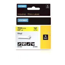 Tape vinyl DYMO RHINO 19mm x5,5m żółta 18433 (19mm )