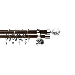 Galerie dubla KULA CRYSTAL 25/19 - PRINDERE PERETE INOX ,NEGRU