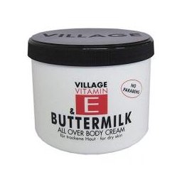 Crema de corp cu vitamina e buttermilk special 500ml VILLAGE COSMETICS