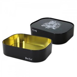 Black Leaf Cutie depozitare metalica 17,4x13,5cm pentru Tava de Rulat