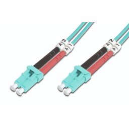 DIGITUS DK-2533-05/3 Fiber Optic Patch Cord LC/LC duplex 5m Multimode OM3 "DK-2533-05/3