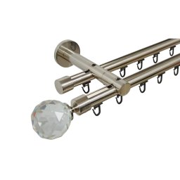 Galerie dubla PRINDERE PERETE suport universal TEAVA PROFIL -KULA CRYSTAL /19 -INOX