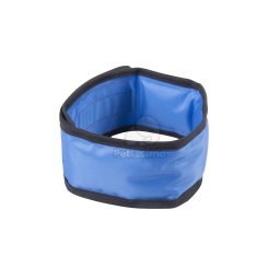 Zgardă răcoritoare pentru câini Flamingo - albastru S