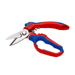 Foarfeca unghiulara KNIPEX pentru electricieni cu sertizare ferule si taiere cabluri, 180 mm, fabricata in Germania 95 05 20 SB
