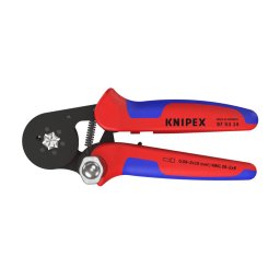 Cleste sertizare hexagonala KNIPEX cu autoreglare pentru ferule, introducere laterala, 180 mm, fabricat in Germania 97 53 14