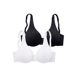 NUANCE Sutien negru / alb