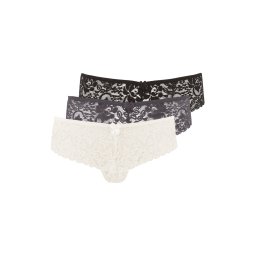 LASCANA Tanga crem / gri / negru