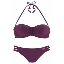 BUFFALO Costum de baie două piese roșu bordeaux