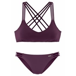 Bruno Banani Costum de baie două piese roșu bordeaux