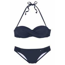 s.Oliver Costum de baie două piese bleumarin