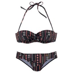 BUFFALO Costum de baie două piese mai multe culori / negru